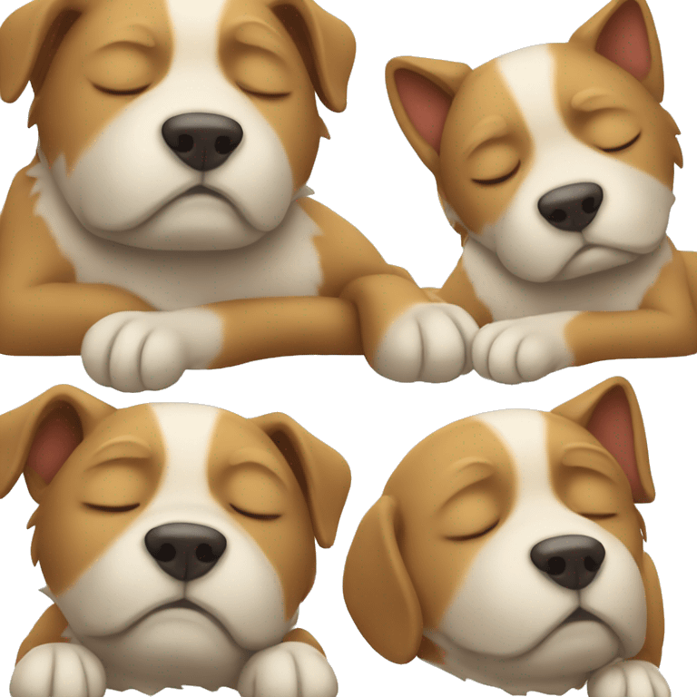 Sleeping dog emoji