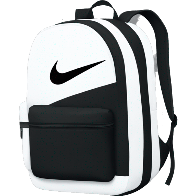 Nike bookpack black logo white Nike emoji