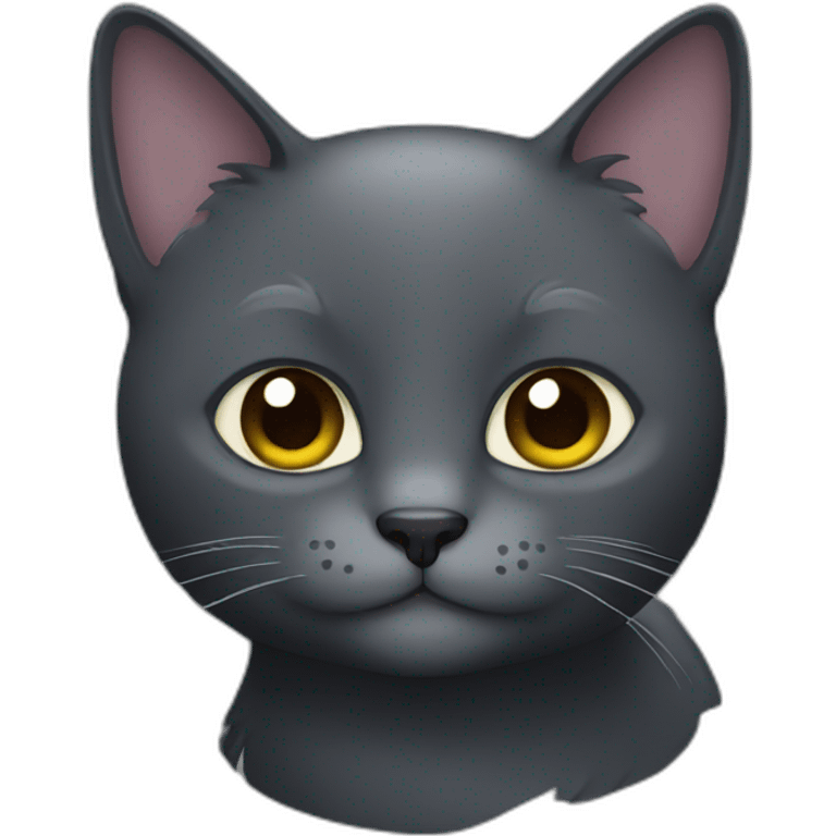 Dark grey cat emoji