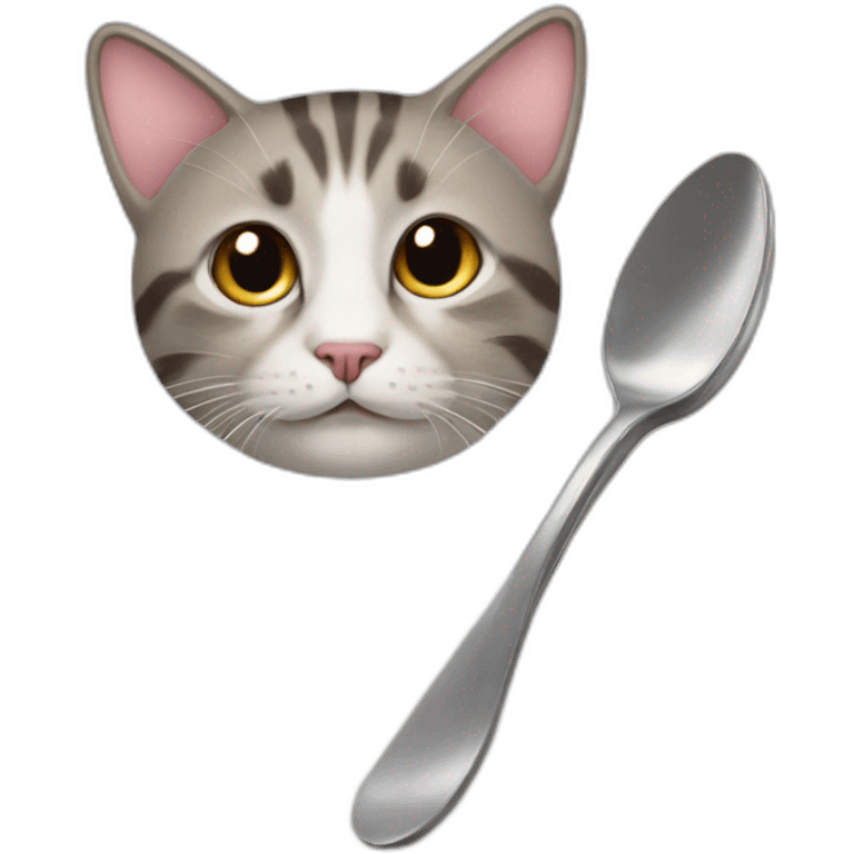 cat with spoon emoji