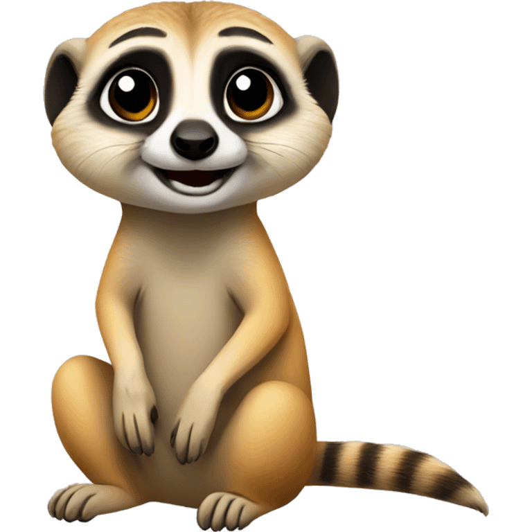 Cute meerkat emoji