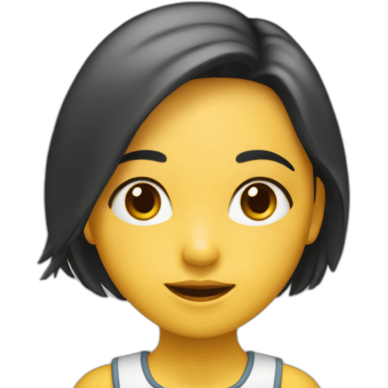 Niña estudiosa emoji