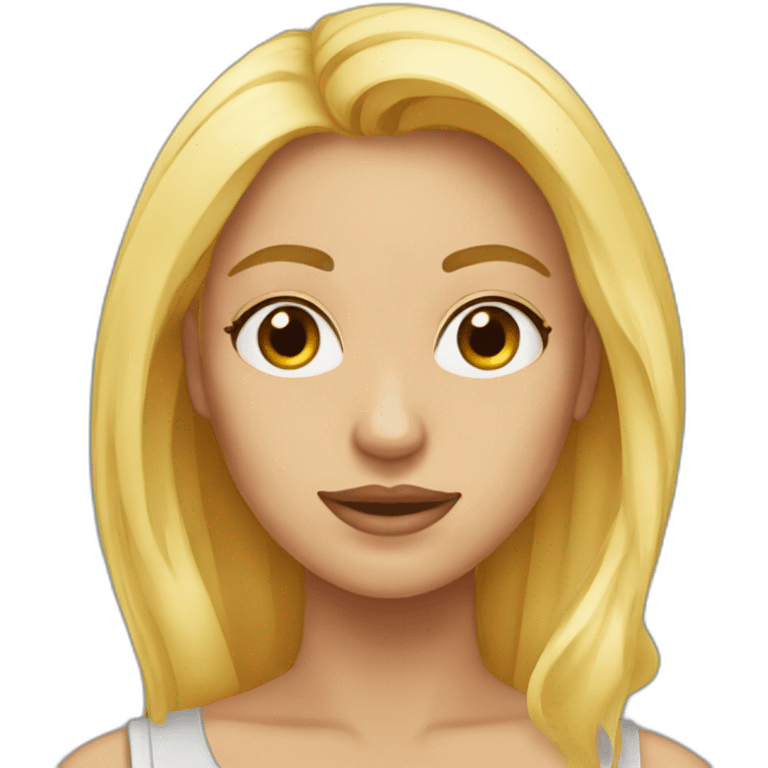 Mujer mitad rubia mitad morocha  emoji