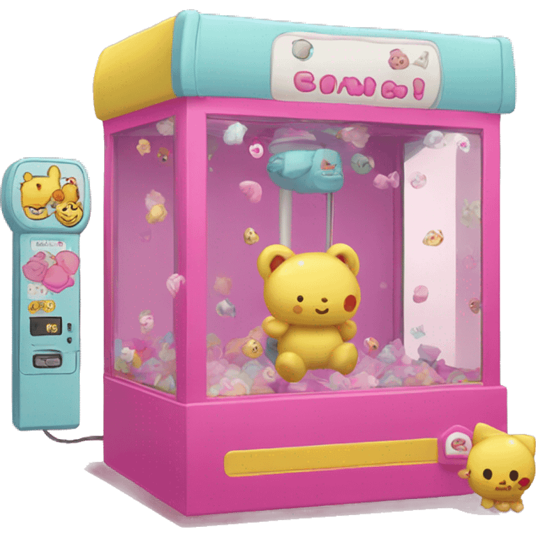 Sanrio claw machine emoji