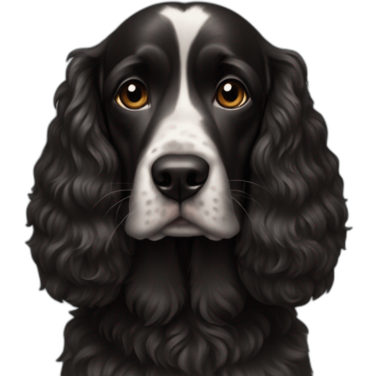 dog black cocker emoji