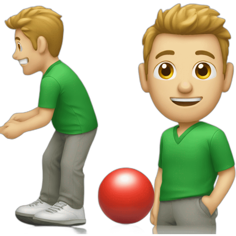 emoji of man playing a game of lawn bowls emoji