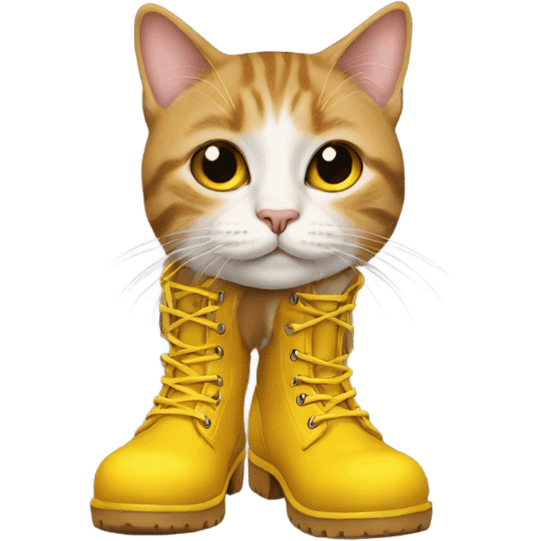 cat in yellow boots emoji