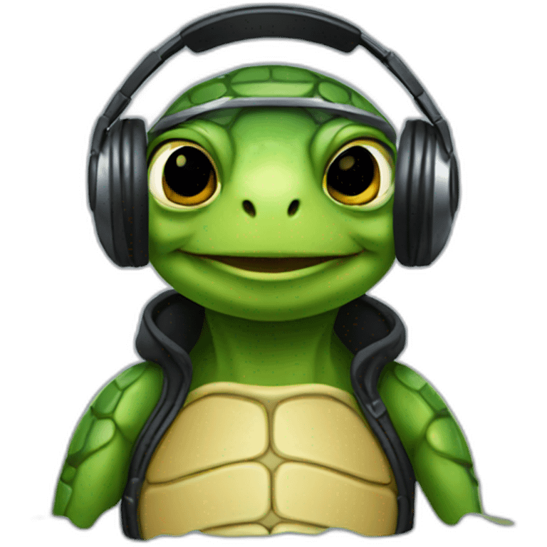 Dj turtle emoji