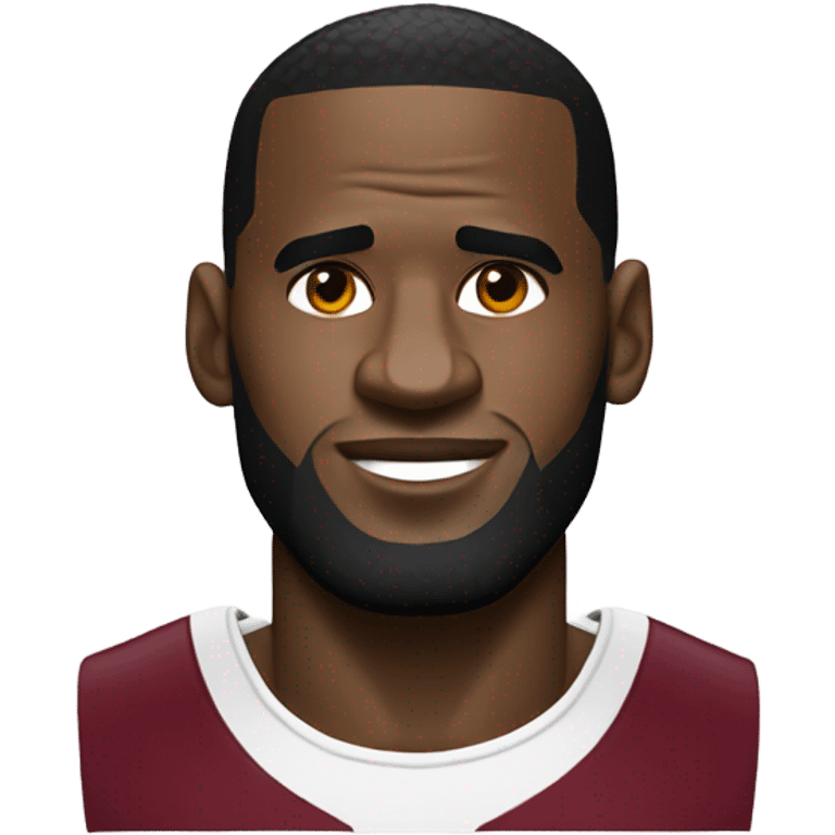 Lebron james getting a low taper fade emoji