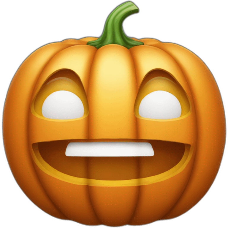 Orange pumpkin emoji