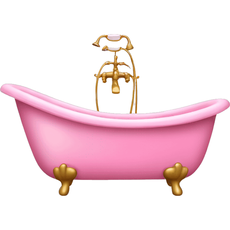 Pink bathtub  emoji