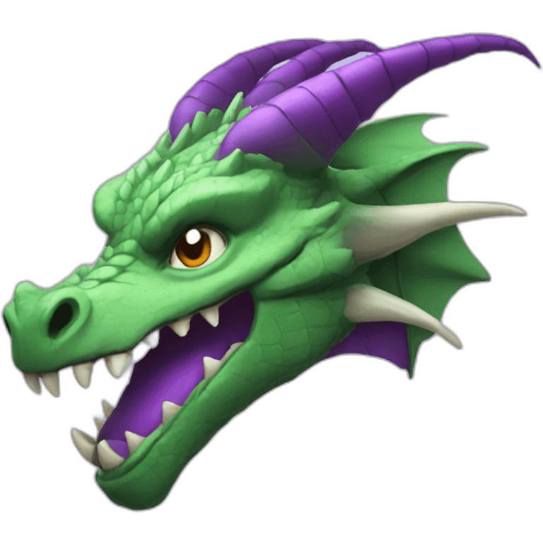 purple dragon head LOL emoji