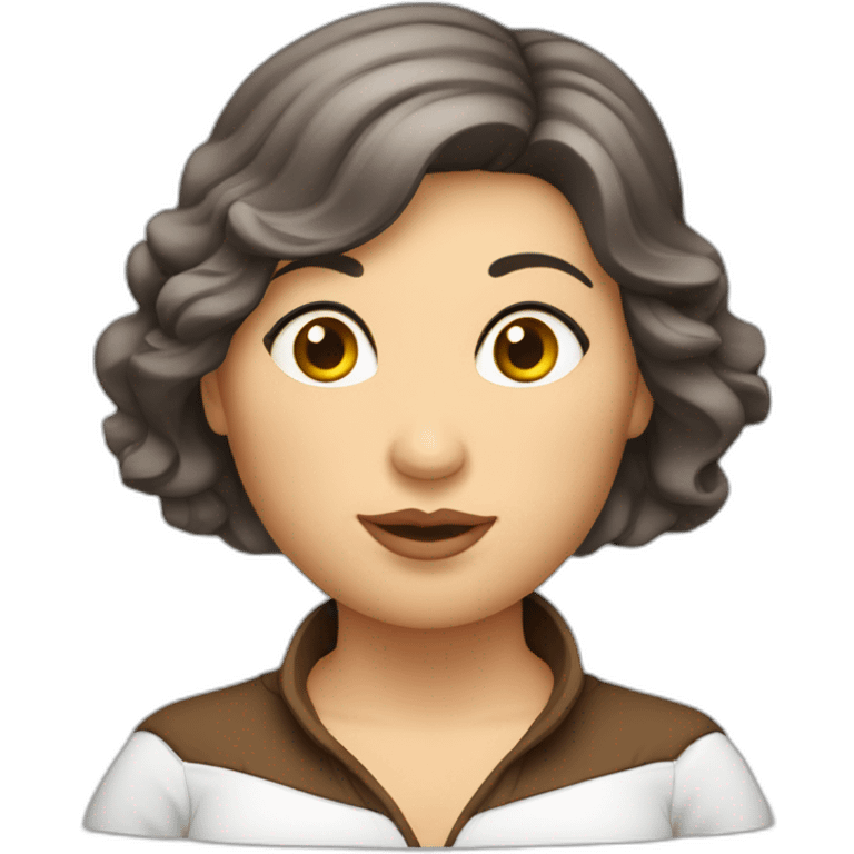 obese-woman-big-belly-cheveux-long-marron emoji