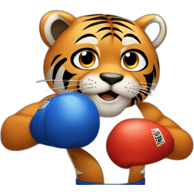 boxing Training  Tiger  emoji