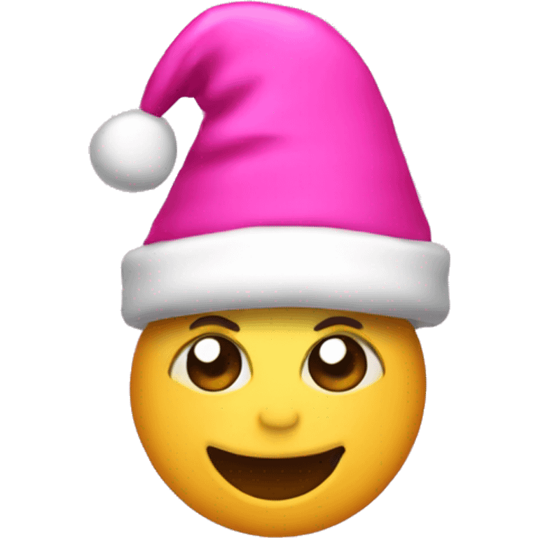 pink santa hat emoji