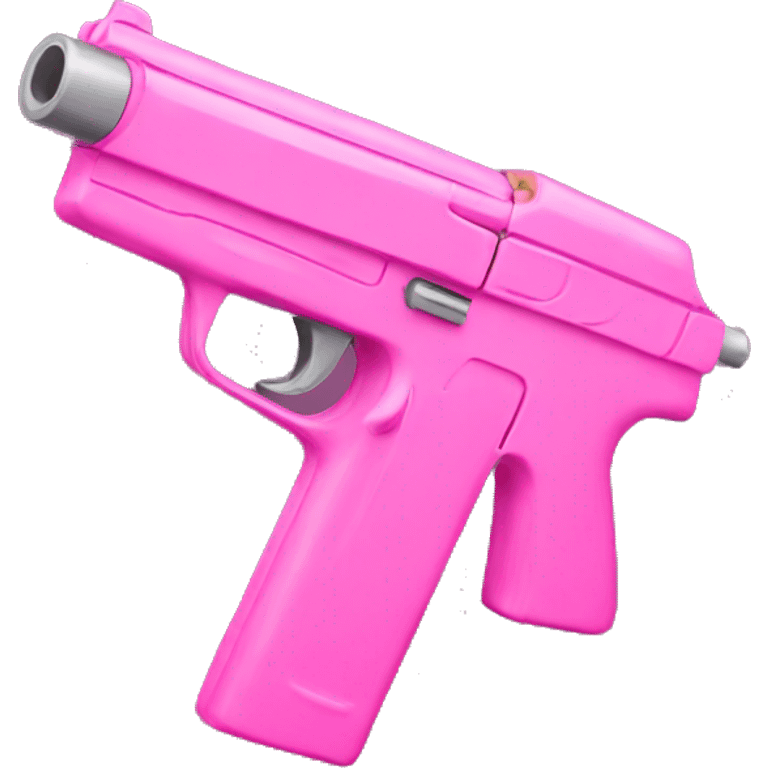 Pink soft gun  emoji