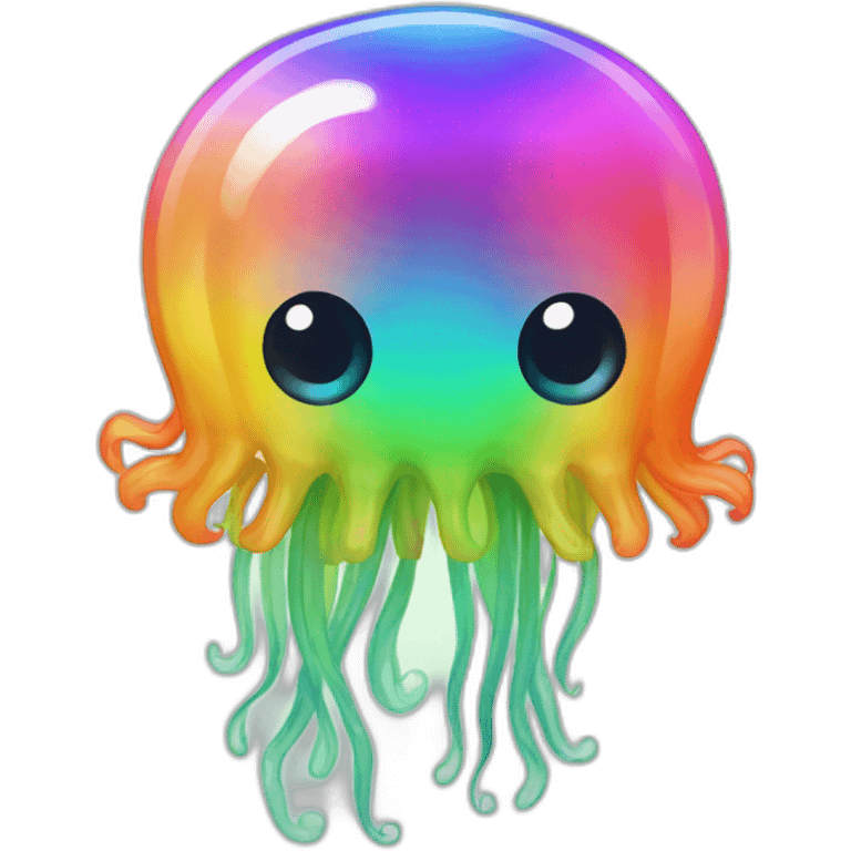 Rainbow jellyfish emoji