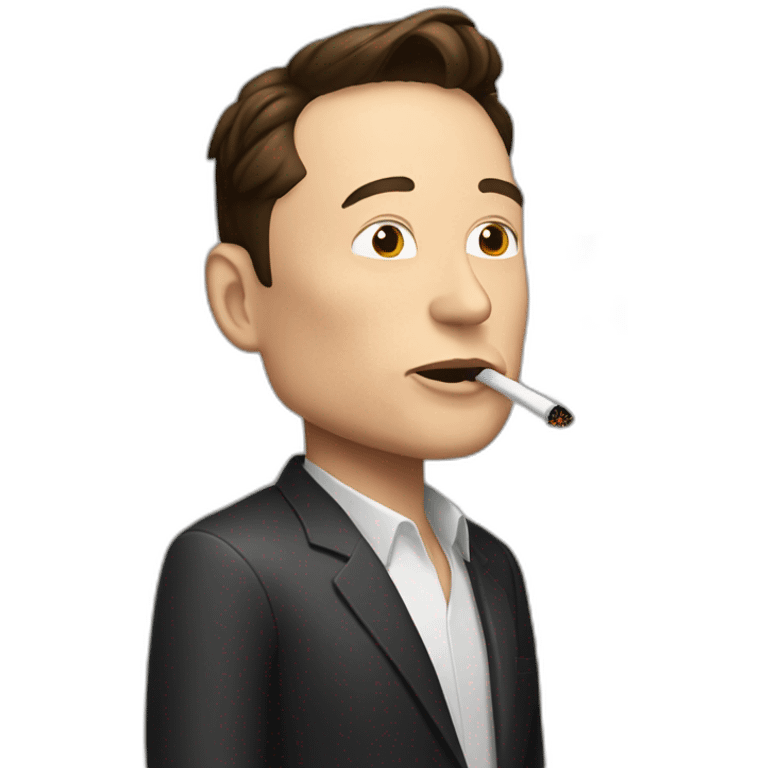 smoker elon musk emoji