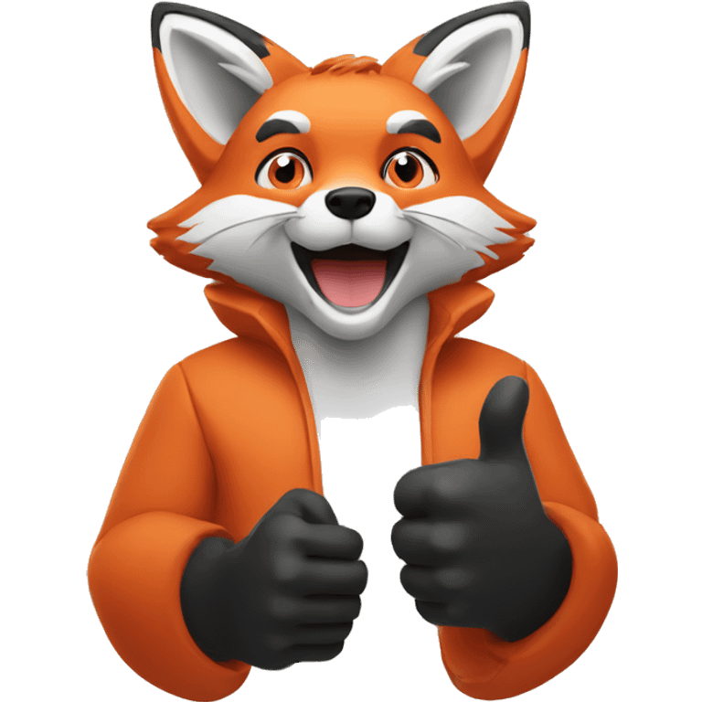 red fox thumbs up emoji