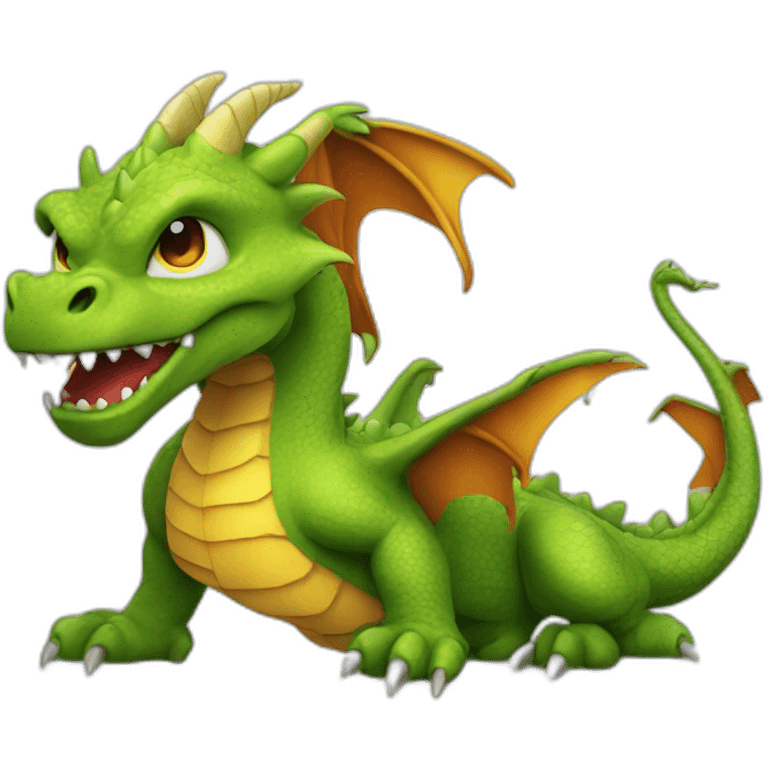 Dragon sur homme emoji