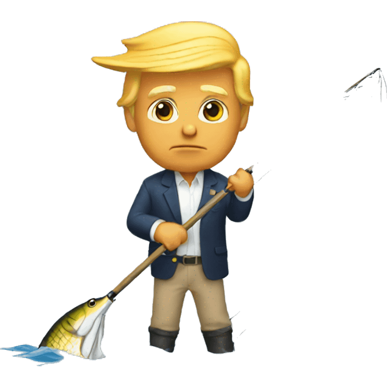 Trump fishing  emoji