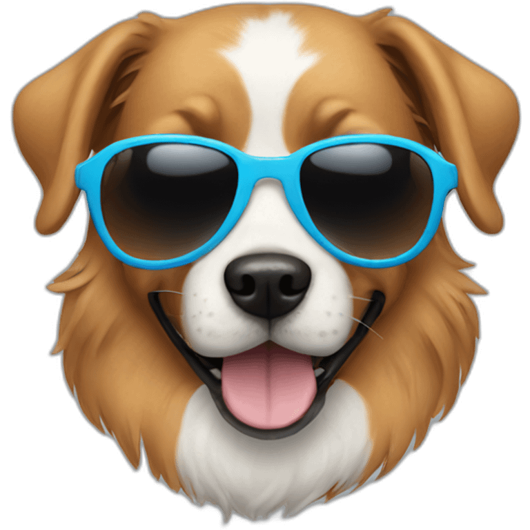 dog wearing sunglasses  emoji