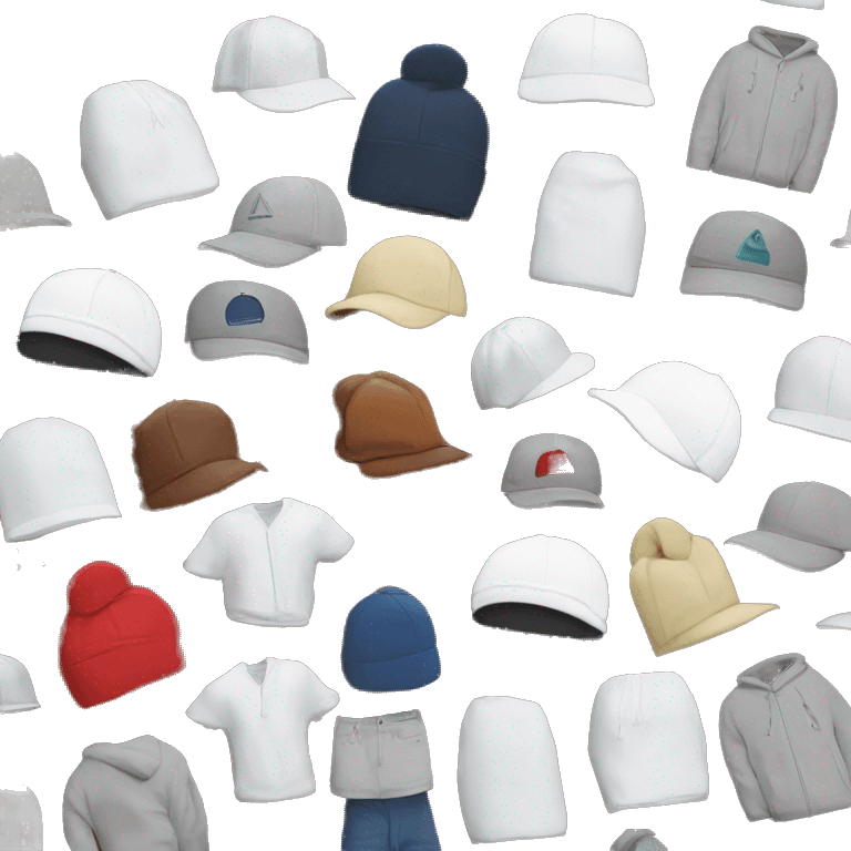 apparel, caps , hoodie , needle , threads , shorts , shirts ,  emoji