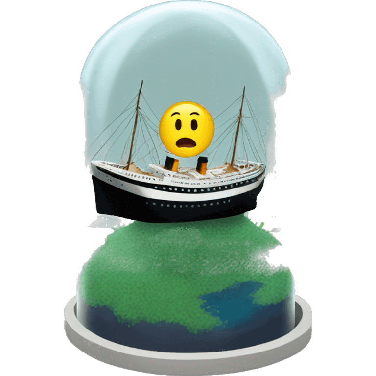 titanic in a terrarium emoji