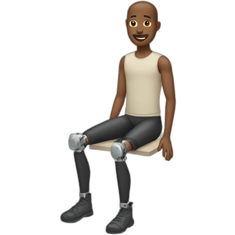 Person with prosthetic leg  emoji