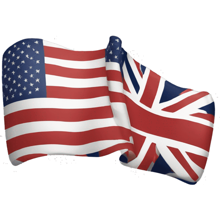 american and british  flag emoji