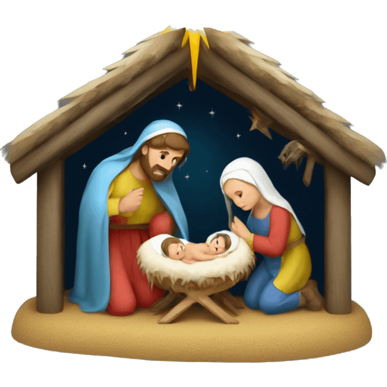 nativity scene Ukraine emoji