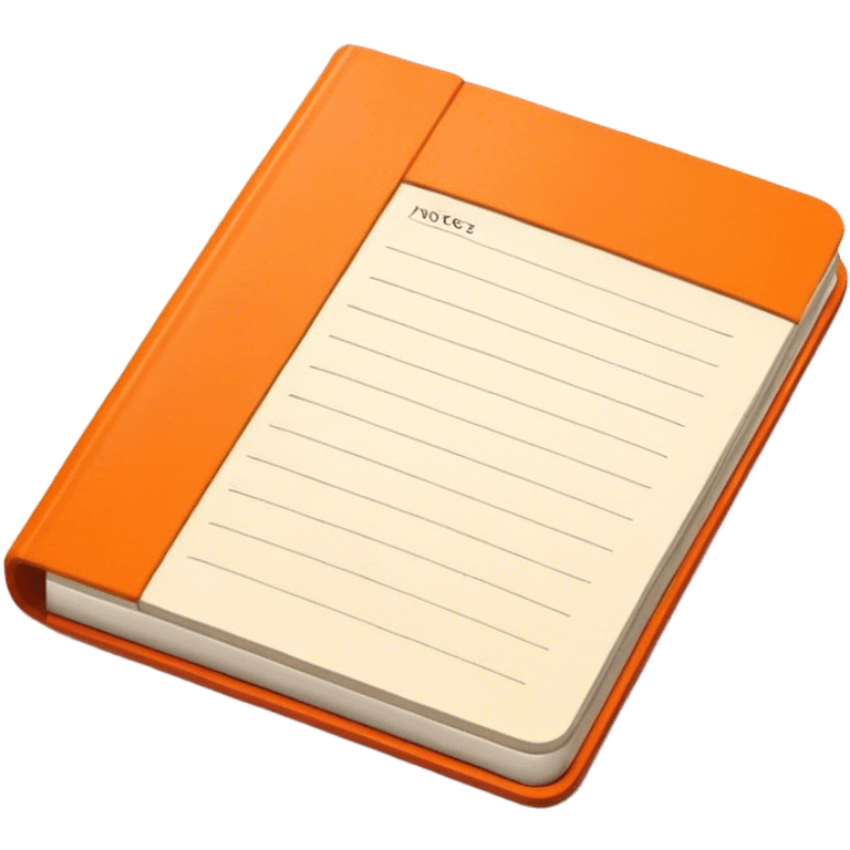 an orange field notes expedition notebook emoji