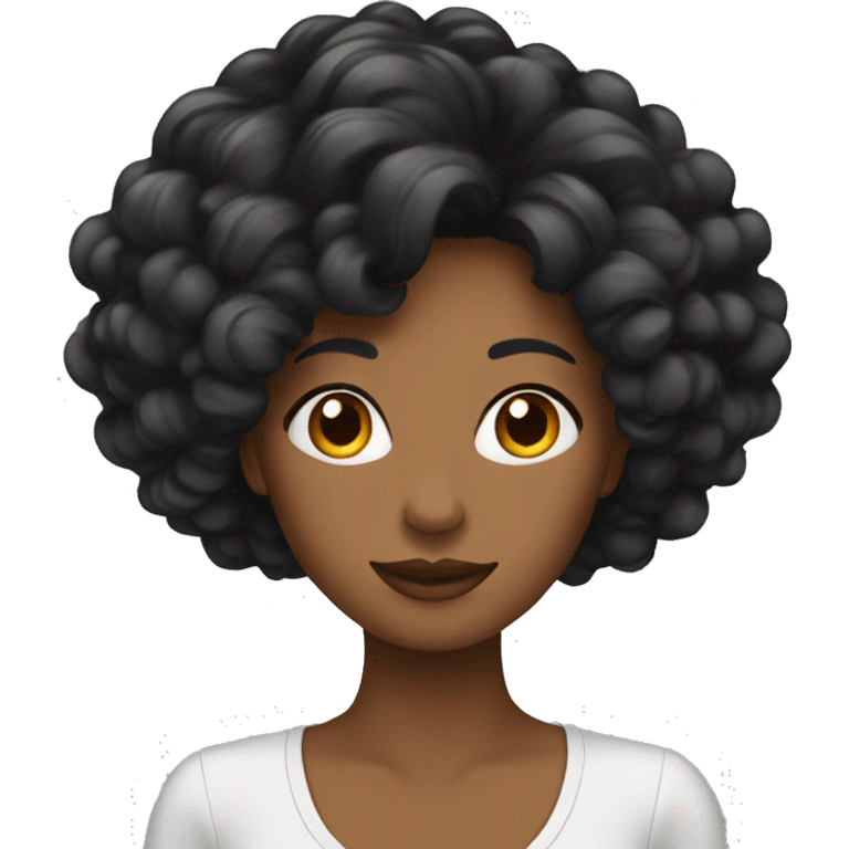 Femme cheveux long noir qui part en voyage  emoji