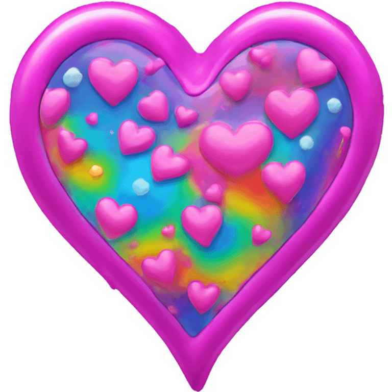 Lisa Frank heart emoji