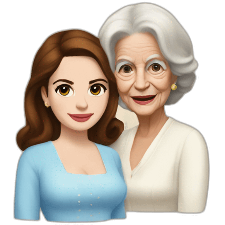 Lana del Rey & grand ma best friends emoji