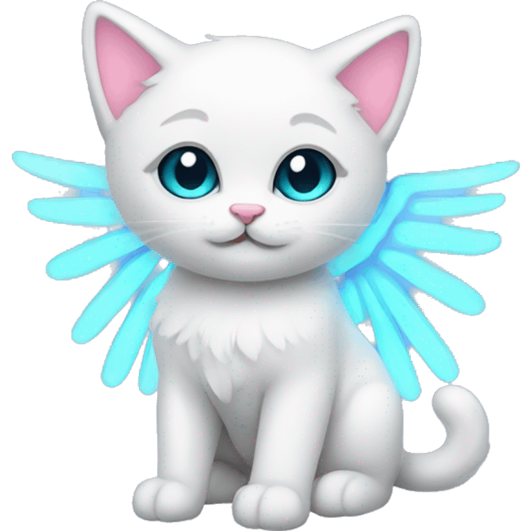 Neon angel kitten  emoji