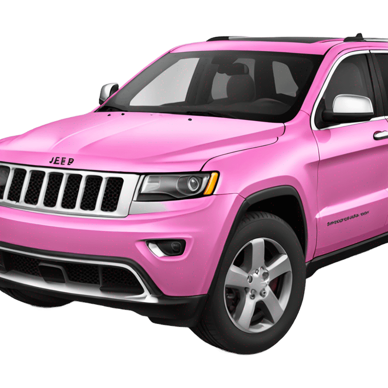 Pink jeep grand Cherokee emoji