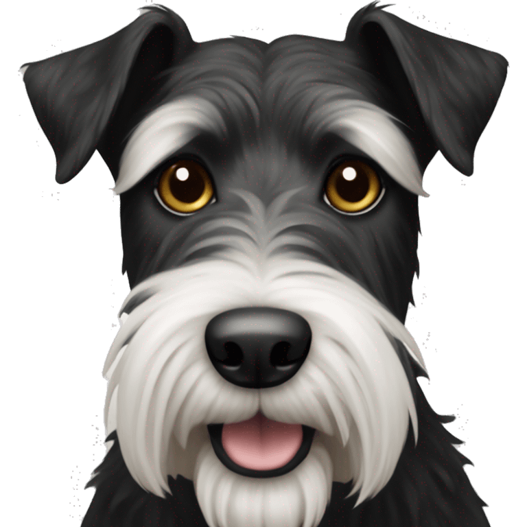 Black and white Irish terrier emoji