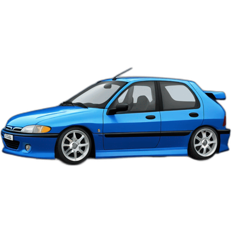 Peugeot 306 bleu tuning emoji