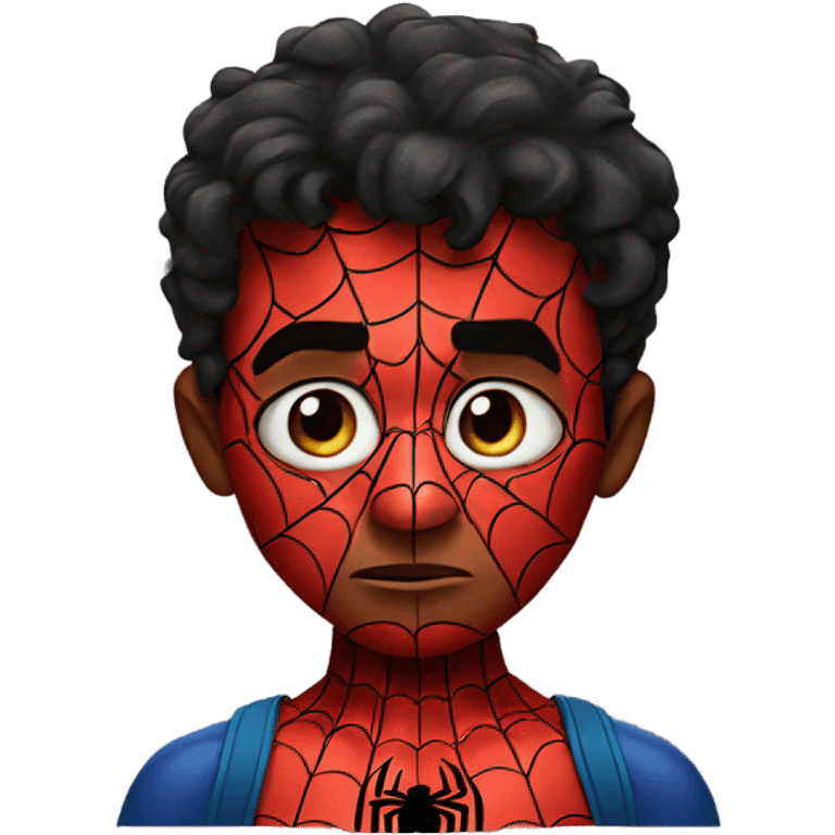 Spider man sad emoji