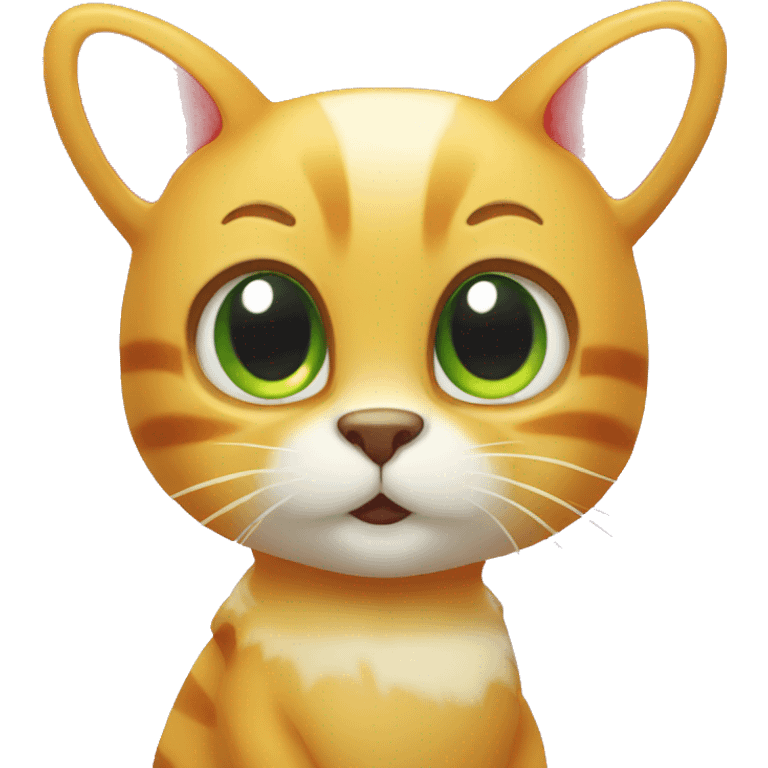 Gummy bear but it's cat emoji