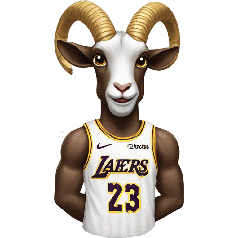 Lebron James as a goat emoji