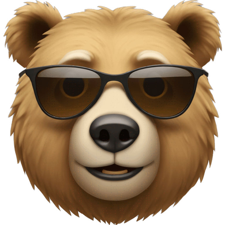 bear with sunglasses emoji