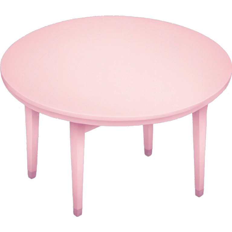 pastel pink table emoji