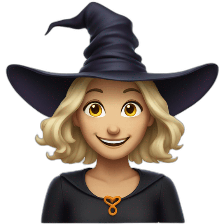 smiling witch emoji