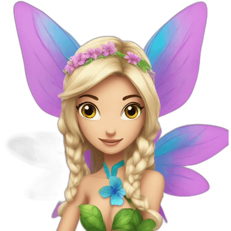 Flora from Winx emoji