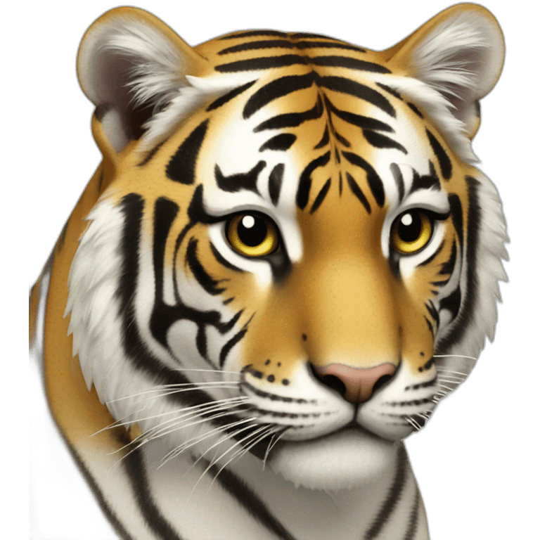 Tigre blanc emoji