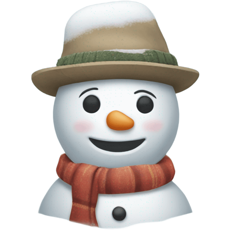 Trailer park snowman emoji