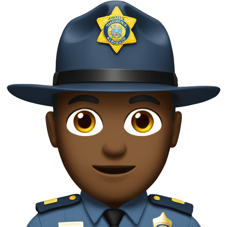 State trooper emoji