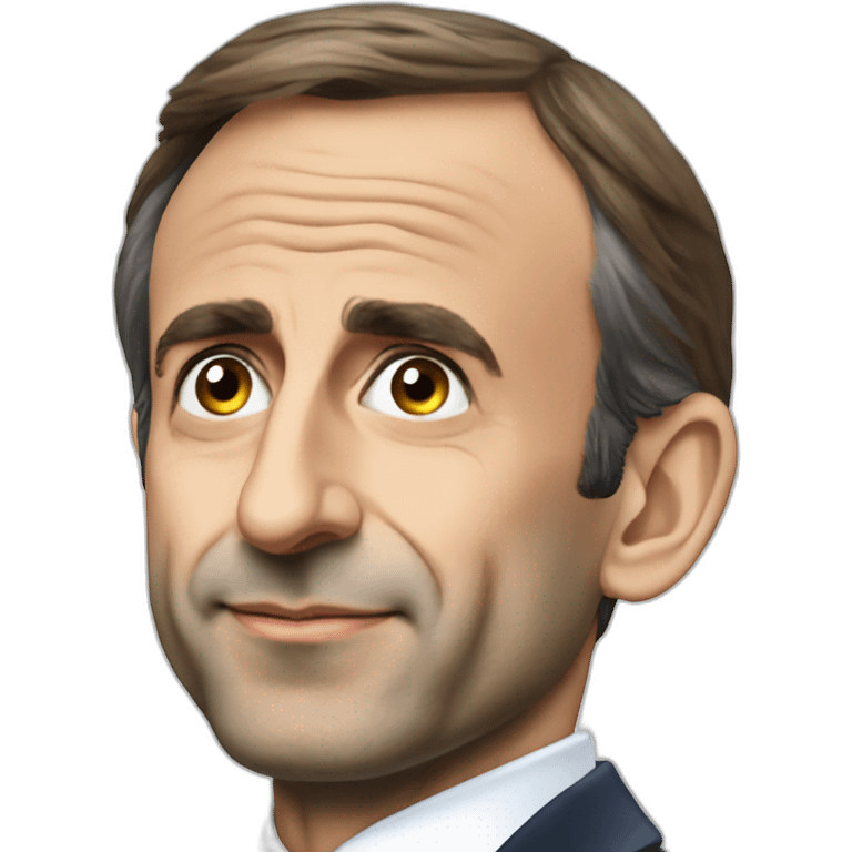 Macron embrasse Zemmour emoji